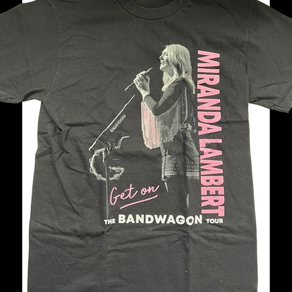 Miranda Lambert Get on the Bandwagon Tour TShirt Black Small - Picture 1 of 2